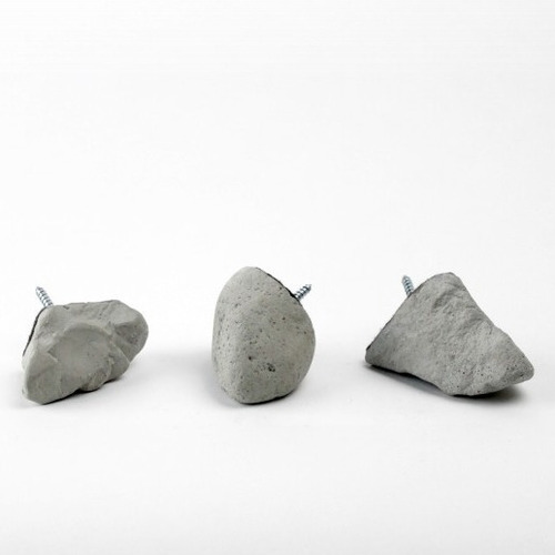 Perchero De Pared 5 Ganchos Cemento Concreto Minimalista Vs