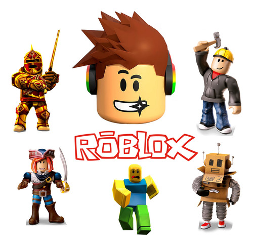 Roblox Adorno Para Torta, Topper Torta Roblox Personalizado Varios Colores Roblox