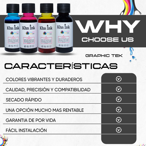 Kit 4 Botellas Tinta Compatible Epson T544 L1210 1250 250ml