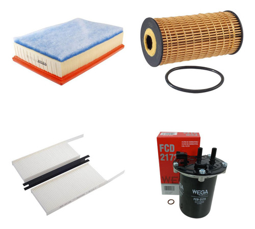 Kit Filtros Renault Master 2.3 4 Cil 16v 2022 2023 2024