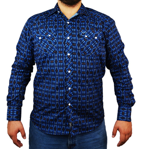 Camisa Vaquera Rodeo Carte 5230613123 Marino Caballero