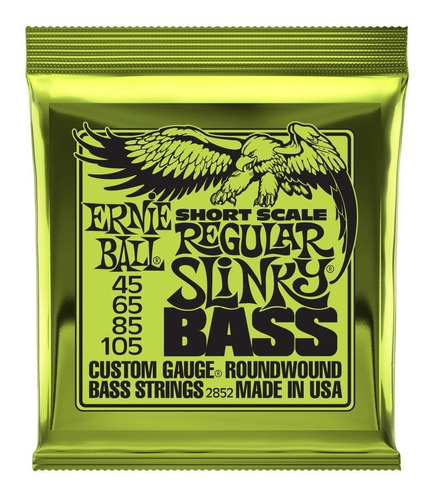 Encordado Ernie Ball 045 Para Bajo 4 Cuerdas 2852 Supershot