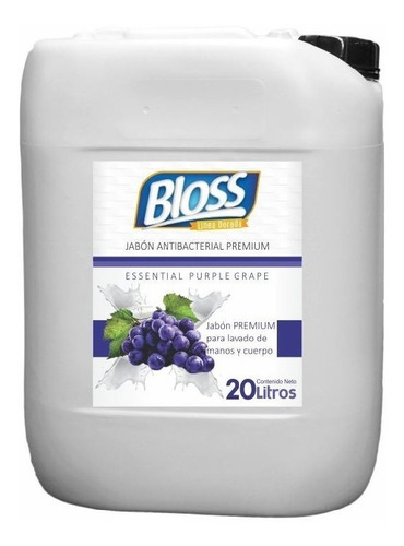 Jabón Liquido Para Manos Bloss 20 Lt Grape Uva Premium