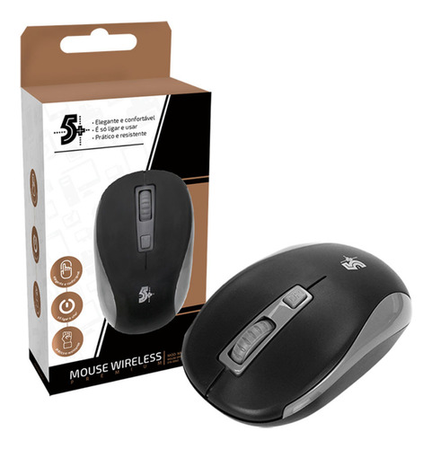 Mouse Sem Fio Wireless Office Premium 2.4 Ghz - Top De Linha