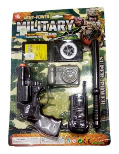 Set Militar 5 Piezas En Blister 26x37cm - 52652