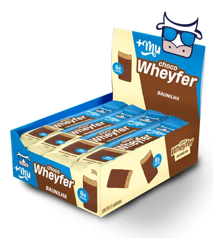Chocowheyfer Snack Proteico Sabor Baunilha 6g proteina - Display ...