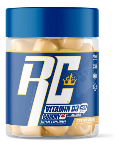 Vitamina D3 + Calcium Ronnie Coleman 60 Gummies