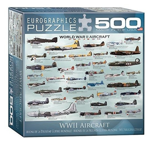 Puzle De 500 Piezas Para Aviones De La Segunda Guerra Mundia