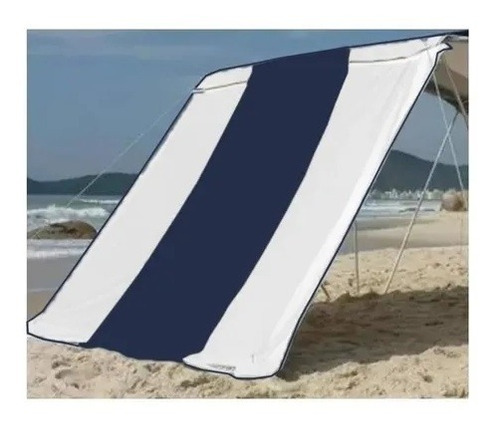 Lateral De Tenda Zaka Riviera Azul Com Laterais Branco