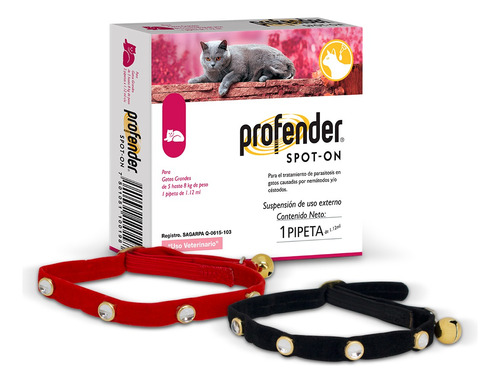 Profender® Cat 1x1.12 Ml, Desparasitante Para Gatos