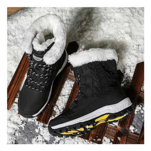 Nuevas Botas De Nieve De Invierno Impermeables Y Cálidas Par