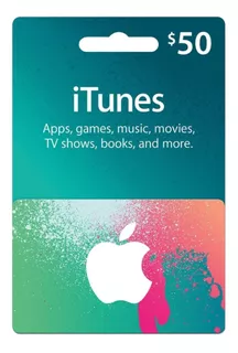 Tarjeta Itunes Apps Store 50 Usd Usa Envio En Minutos