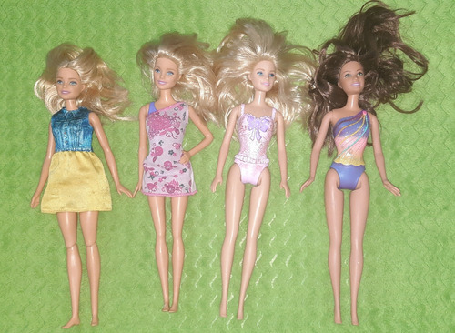 Lote De 4 Muñecas Barbie Originales,todas De 2015,impecables (Usado)
