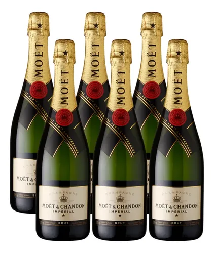 Champagne Moet Imperial Brut 750 Ml Kit Com 06 Un | Parcelamento