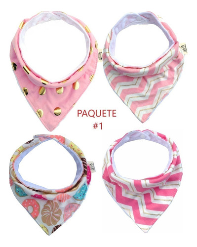 *conjunto Baberos Calidad Premium Absorbentes Algodón 100%