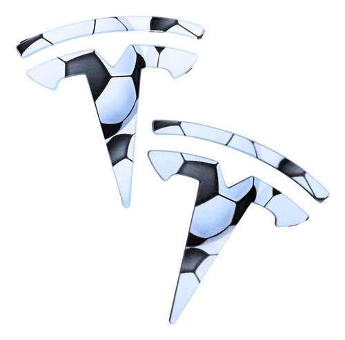 Calcomanía Con Logotipo Del Emblema De Tesla Frunk Tronco, L