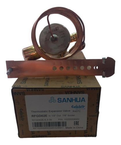 Valvula De Expansion-termostatica Sanhua Rfgd02e 1/2-7/8