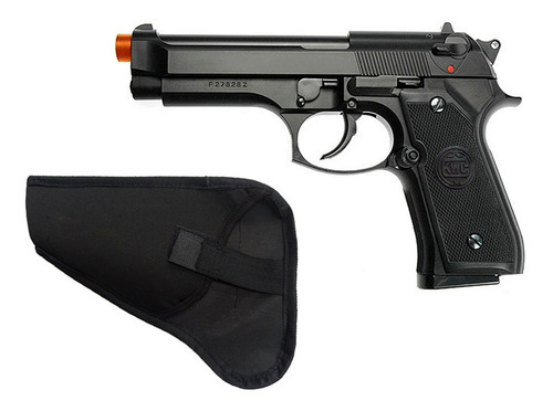 Kit Pistola Airsoft Beretta M92 Spring 6mm + Coldre Neoprene