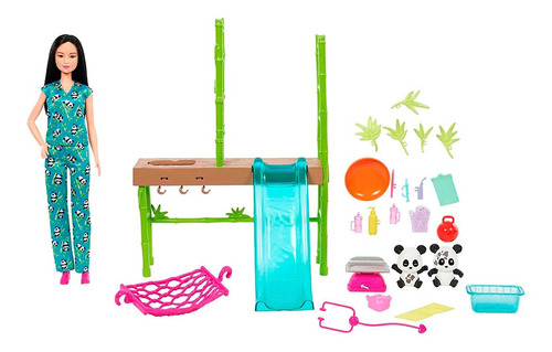 Barbie Set Cuidado Y Rescate De Pandas Hkt77 - Mattel
