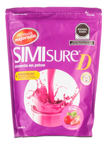 Dieta Polimerica Simisure D Polvo Fresa Sobre 462 G