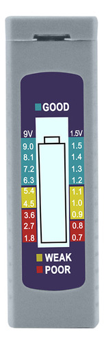 Comprobador Portátil Batería Digital Universal Aa Aaa 9v 6f2