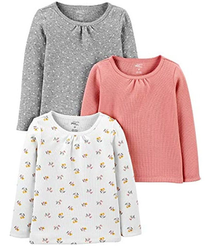 Tops De Manga Larga Para Niñas Pequeñas De Simple Joys By Ca