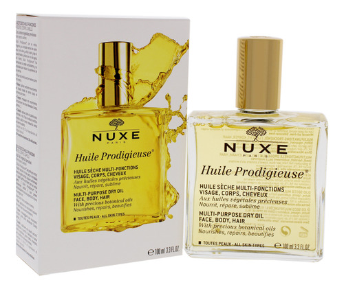 Aceite Seco Nuxe Huile Prodigieuse Multiusos, 100 Ml, Unisex