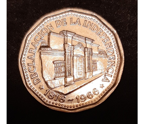 Moneda Antigua Argentina Año 1966 De 10 Pesos - 1816-1966