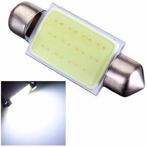 2 Led Torpedo 16 Led's Lâmpada Luz Teto Placa Malas Sol Cob