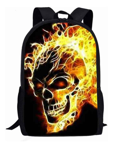 Dnn Mochila Com Estampa Caveira, Bolsa Escolar, 1ª A 6ª