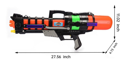 Imagen 4 de 6 de Pistola De Agua Grande 60cm Big Watergun 1500 Ml Juguete
