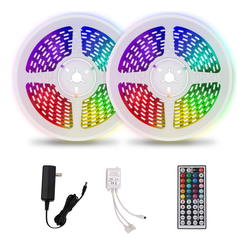 Tira De Luces Led Tenmiro Rgb, Ultra Largas, De 32.6 Pies, .