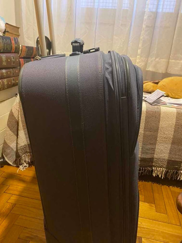 Valija Samsonite De Tela Reforzada Grande Color Celeste Azul