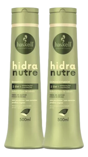 Kit Haskell Hidra Nutri Shamp 500ml + 1 Condicionador 500ml