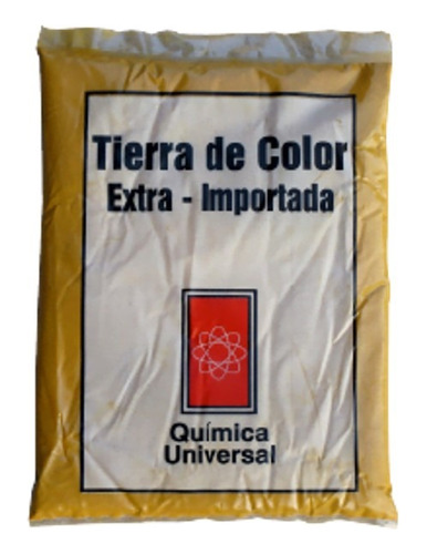 Tierra De Color Bolsa 1 Kg Química Universal Roja Amarilla