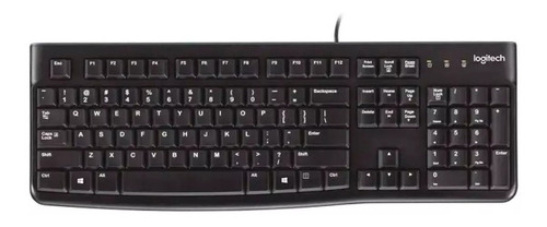 Teclado Logitech K120 Qwerty Español Color Negro