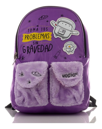 Mochila Mostropi 2521 Mo Color Violeta Diseño Alta Calidad 22l