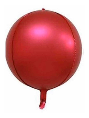 Globo Metalizado 4d Rojo-fucsia R18/ 45cm (orbs)- 5 Unidades