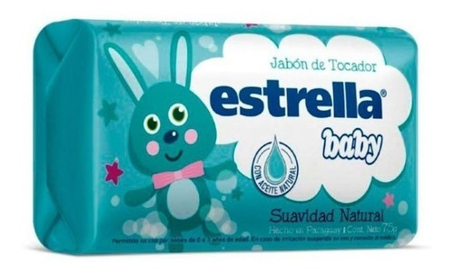 Jabon Tocador Estrella Baby Suavidad 75 Grs