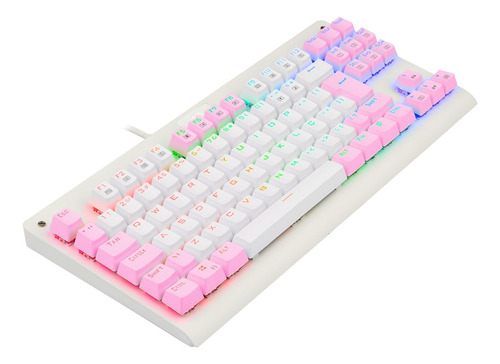 Redragon Dark Avenger Rgb Branco E Rosa Switch Marrom