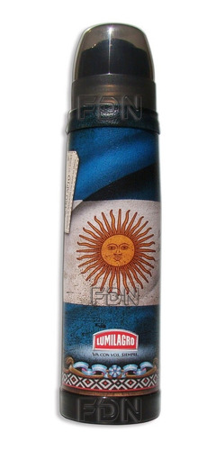 Termo Lumilagro Acero 1 Lt Forrado Cuero Argentino Fdn Pp