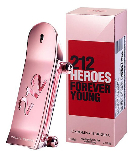 212 Heroes For Her Carolina Herrera Eau De Parfum Feminino 80ml