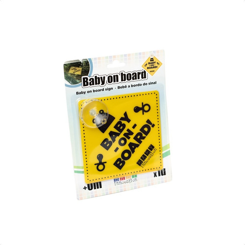 Imagen 2 de 4 de Cartel Baby On Board Para Auto Seguridad - Baby Innovation