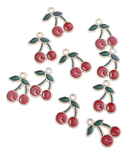 2 Encantos De La Cereza Para La Fabricación De Joyas