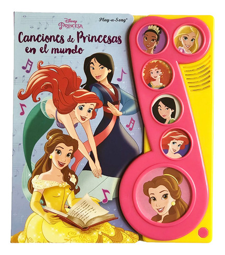 Libro Disney Princesas Canciones En El Mundo