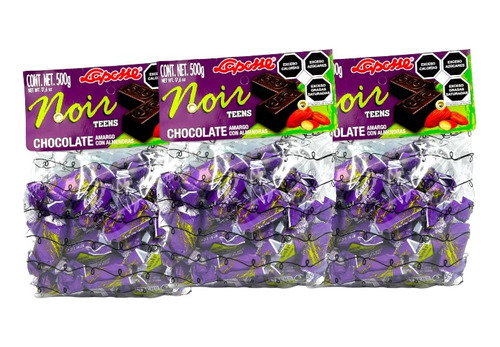 Chocolate Teens Noir Laposse 1.5 Kg 3 Bolsas 500 G C/u