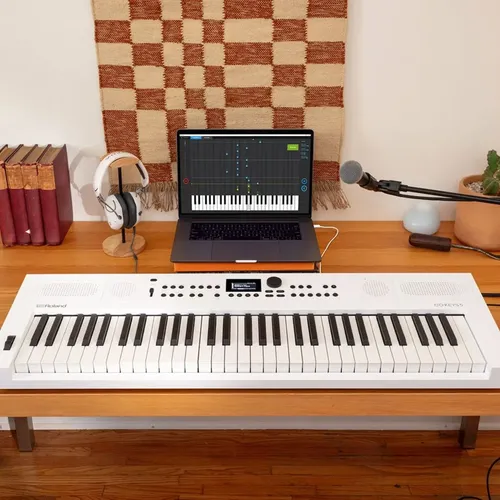 Teclado Roland Go-keys 5 sintetizador 61 teclas cor branco