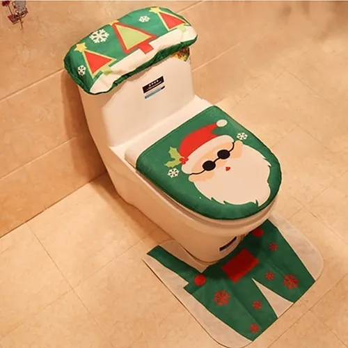 Set Fundas Navidad Baño Decoración Navideña