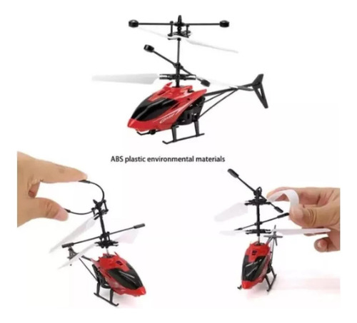 Qu Helicóptero Control Remoto Recargable Niño Juguete Con