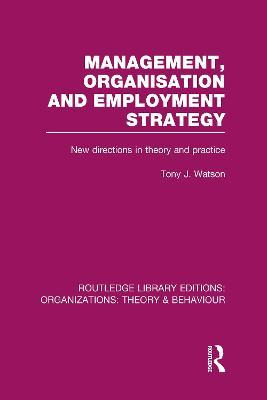 Libro Management Organization And Employment Strategy - T...